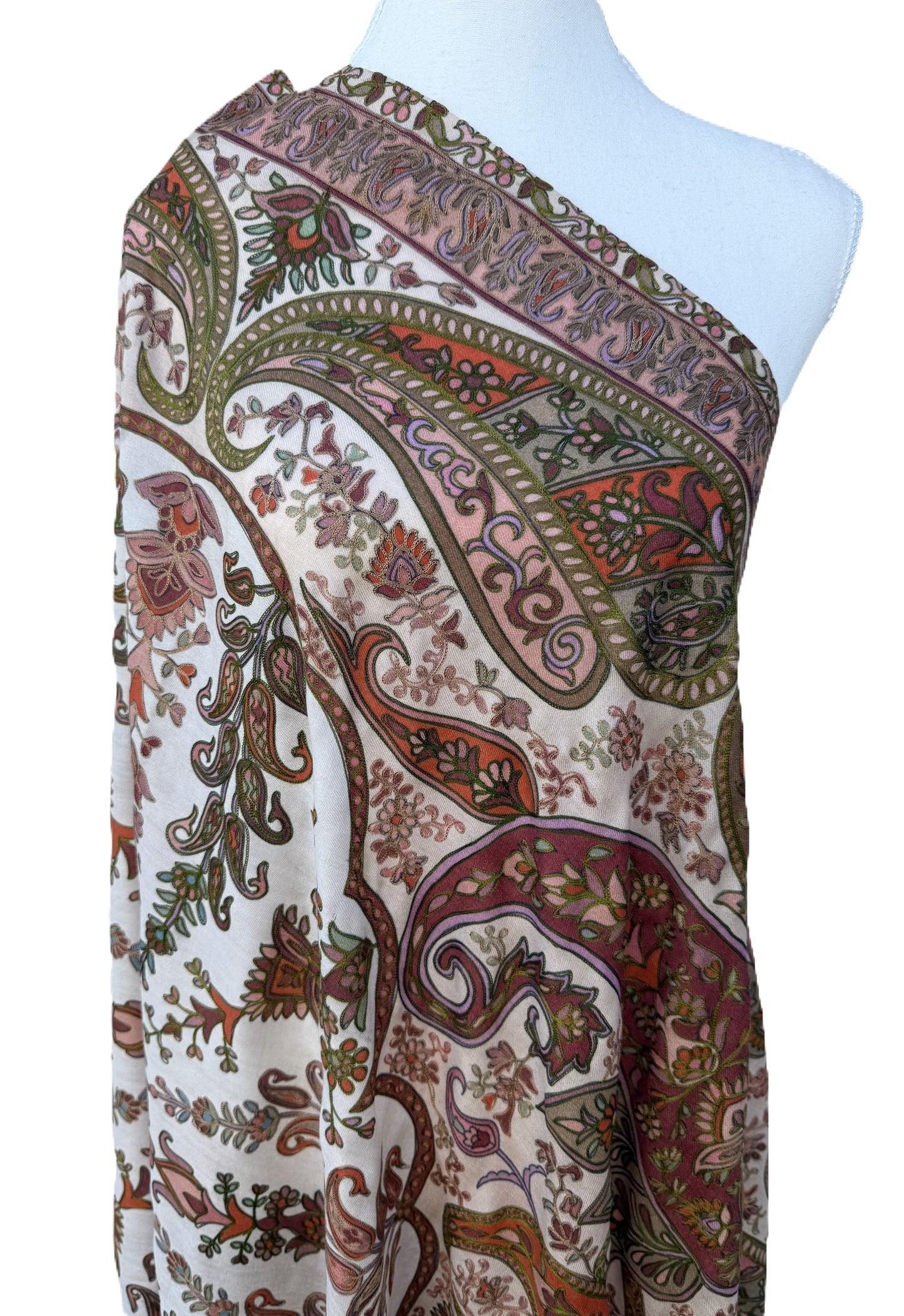 Kalamkari shawl, pashmina shawls in nz, buy pashmina in nz, buy shawls in nz, pashmina nz, nz shawls