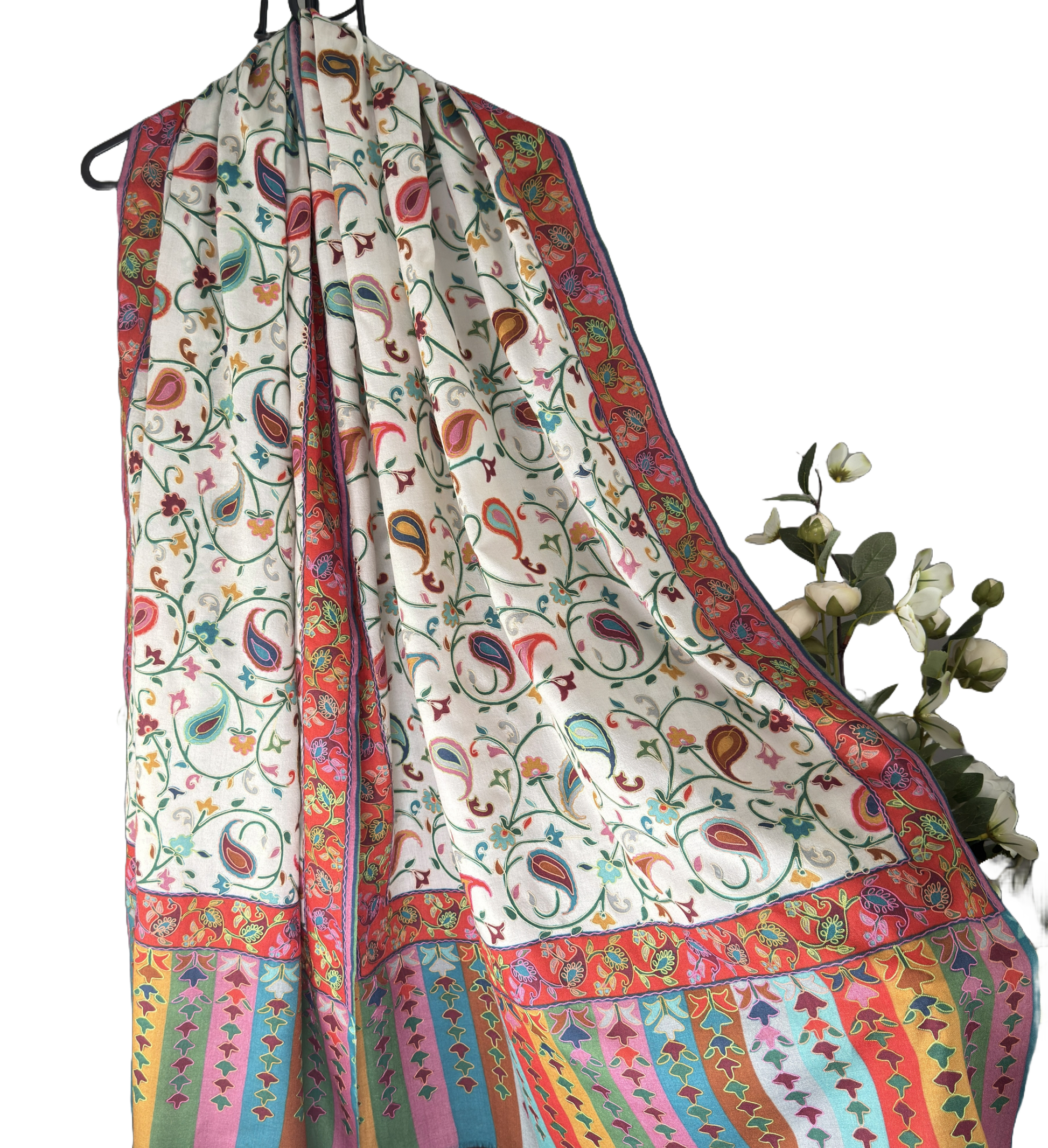 Kalamkari Stole, Pashmina Stoles, Pure Pashmina in nz, Buy shawls in Nz
