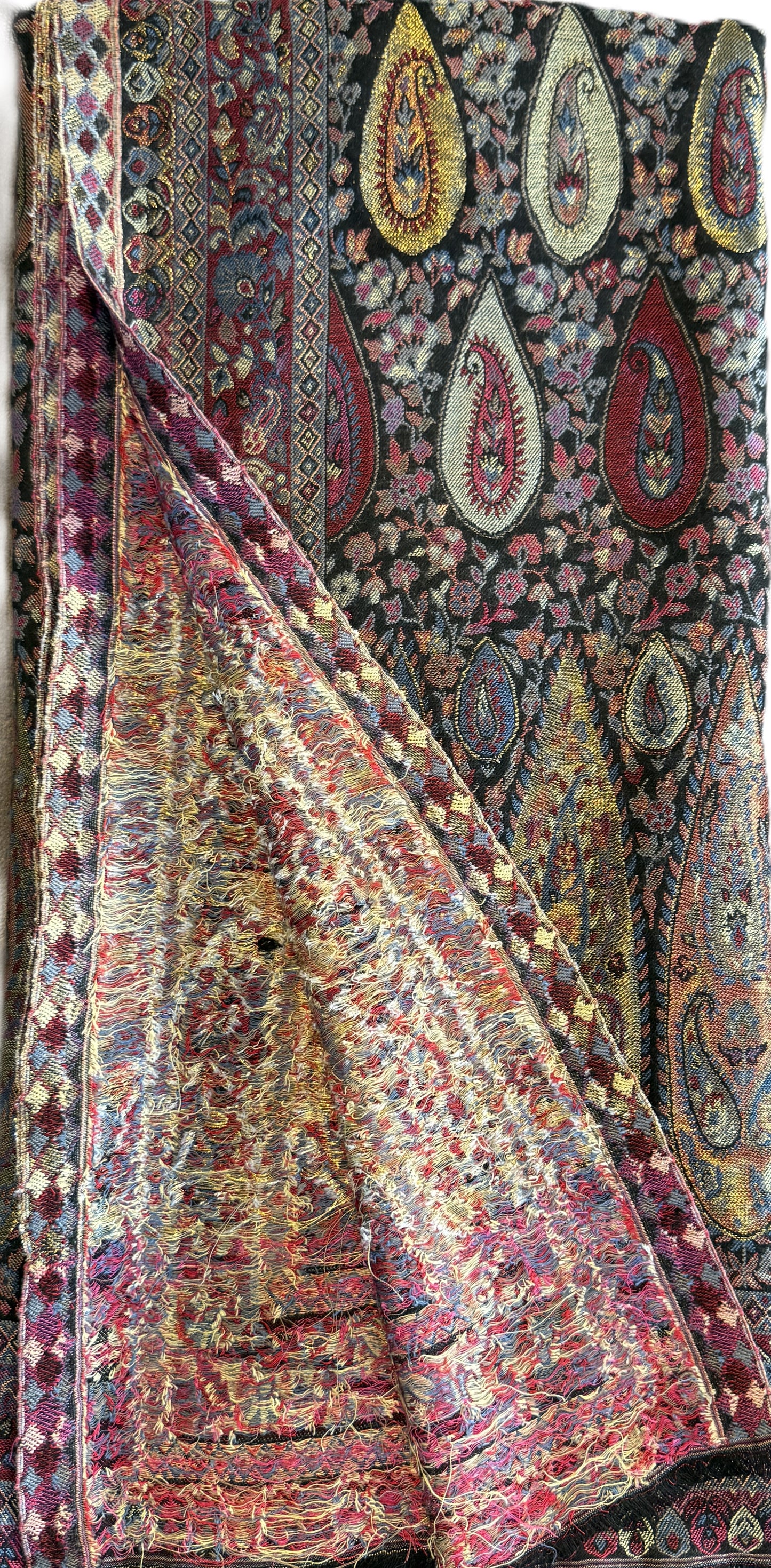 Women’s Kani Pashmina Shawl – Black Base with Multicolour Paisley, winter shawls NZ,pashmina scarf NZ,pashmina shawl NZ,buy pashmina stole New Zealand,authentic pashmina shawls online,pure pashmina scarves NZ,Kashmir shawls NZ,pashmina wool wrap NZ