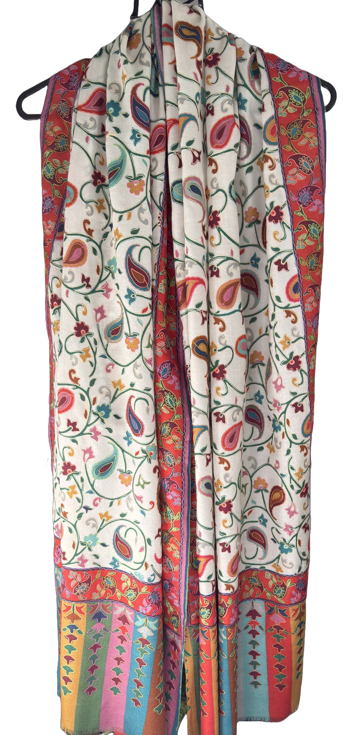 Kalamkari Stole, Pashmina Stoles, Pure Pashmina in nz, Buy shawls in Nz, Buy pure cashmere in nz, Kashmiri shawls, Handwoven shawls