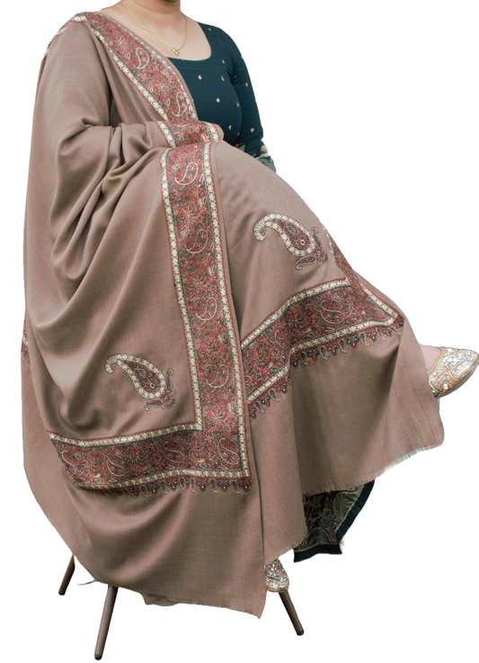 Pashmina Shawl Border Embroidery, Nz Pashmina Shawl, buy pashmina shawls nz