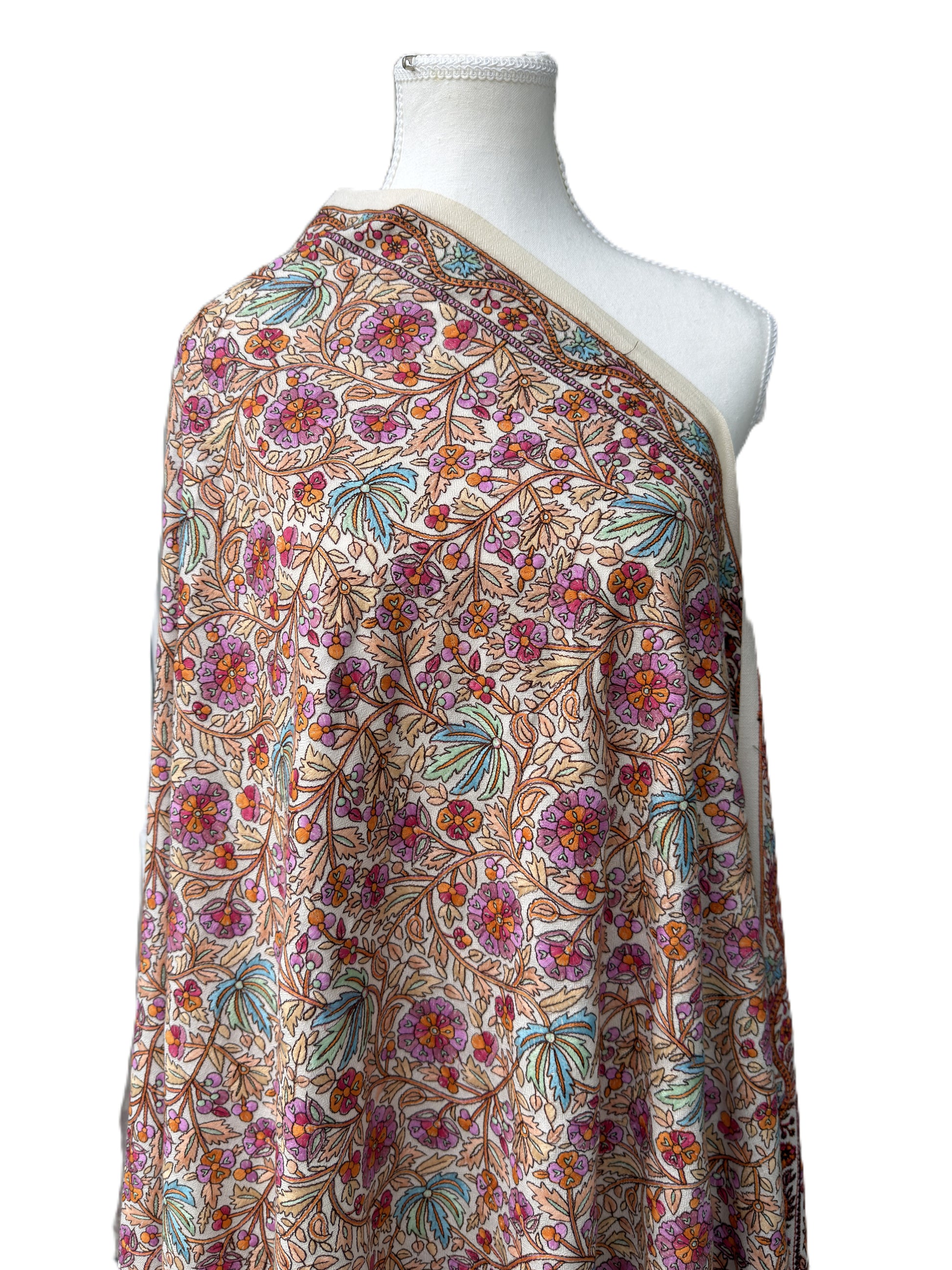pashmina shawl, kashmiri shawl, floral shawl, multicolor shawl, handmade shawl, luxury shawl, allover design shawl, soft wool shawl, lightweight shawl, designer shawl, womens shawl, premium shawl nz, nzshawls, gift shawl, elegant shawl, traditional shawl, colorful shawl, fashion shawl